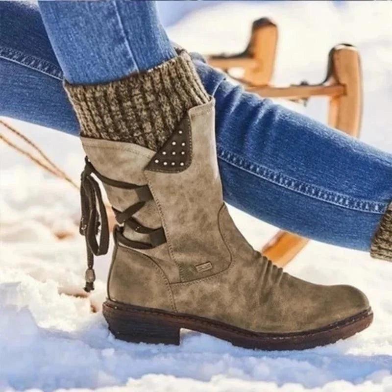 Damen Winterstiefel aus Wildleder