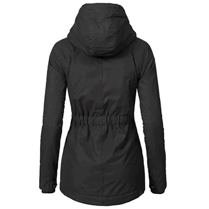 Sofia – Winterjacke Damen mit Kapuze und Fellfutter