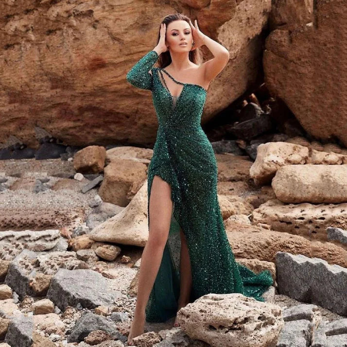 Sofia – Abendkleid für Damen lang mit Pailletten