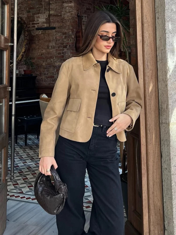 Mona - Damen Kurzjacke mit Knöpfen