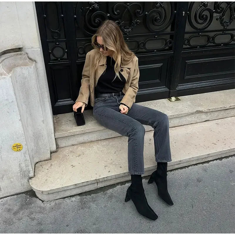Mona - Damen Kurzjacke mit Knöpfen