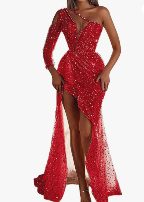 Sofia – Abendkleid für Damen lang mit Pailletten