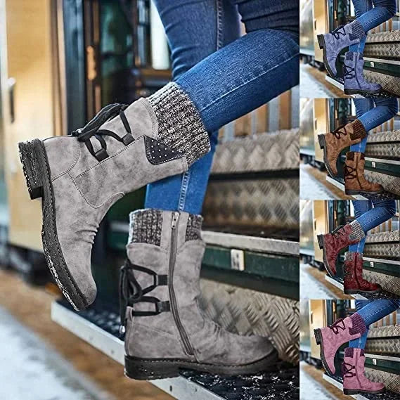 Damen Winterstiefel aus Wildleder