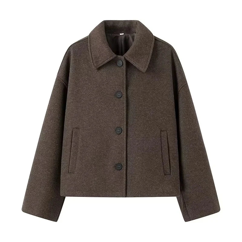 Emma – Damen Jacke kurz Wolljacke Herbstmode