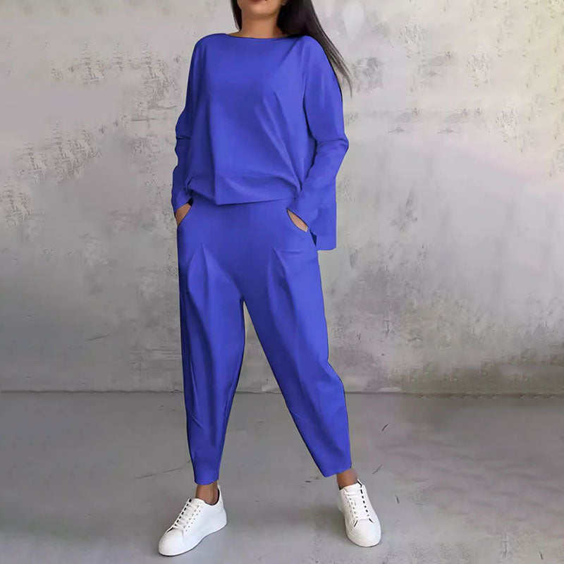 Liora - Damen Zweiteiler mit Langarmshirt und Hose