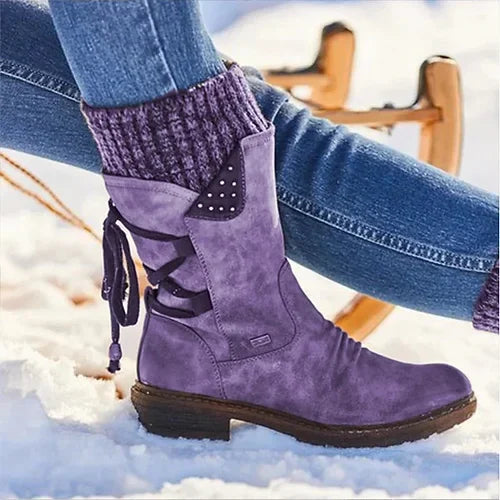 Damen Winterstiefel aus Wildleder