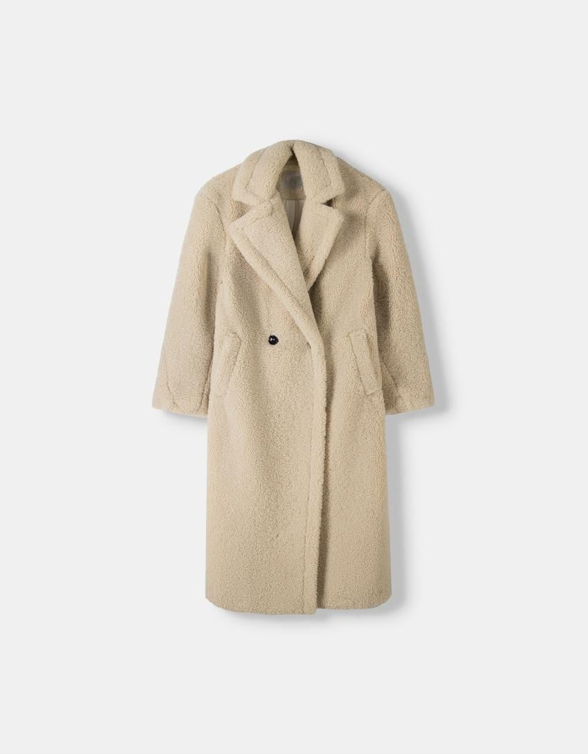 Sophie - Teddyfellmantel mit Oversize-Schnitt und Reverskragen