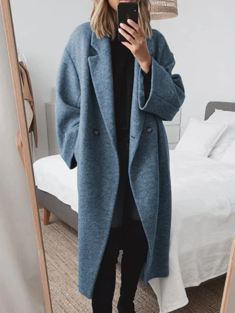 Isabella – Damen Oversize Mantel mit modernem Minimal-Design