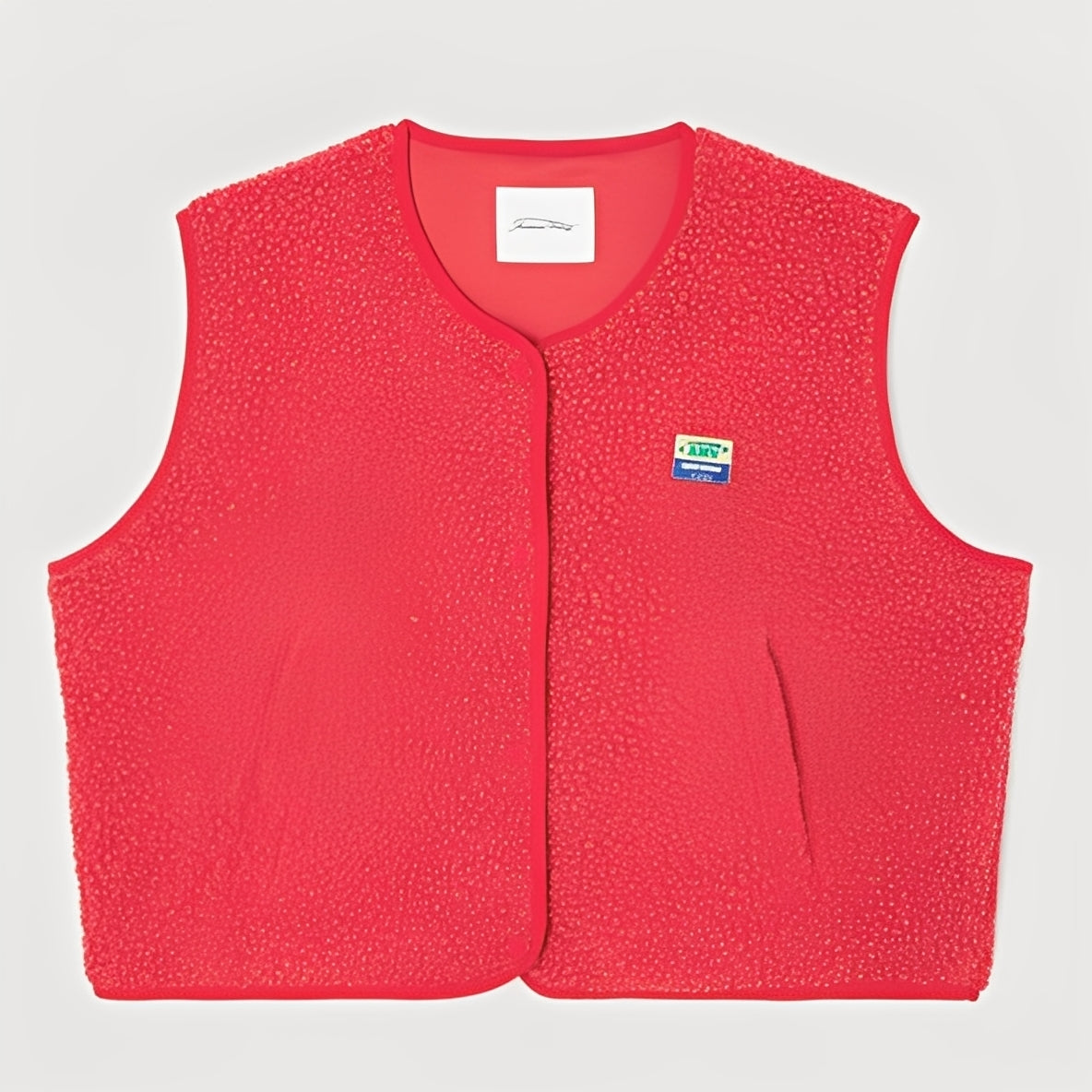Ava - Damen Fleece Weste mit Taschen und Knopfleiste