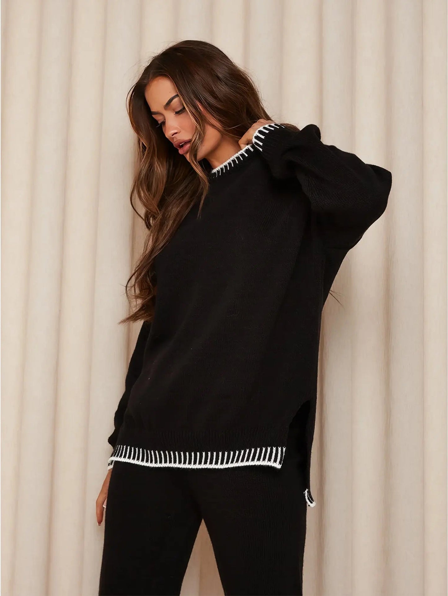 Liora - Damen Strick Zweiteiler mit Pullover
