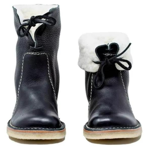 Anna - Damen Lederstiefel mit Fellfutter