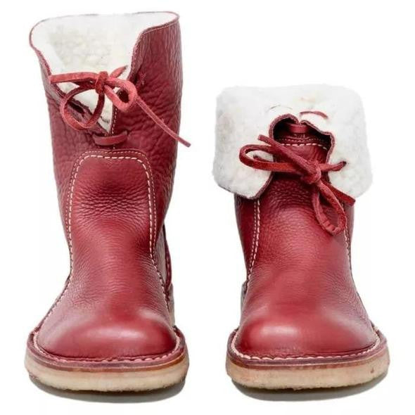 Anna - Damen Lederstiefel mit Fellfutter