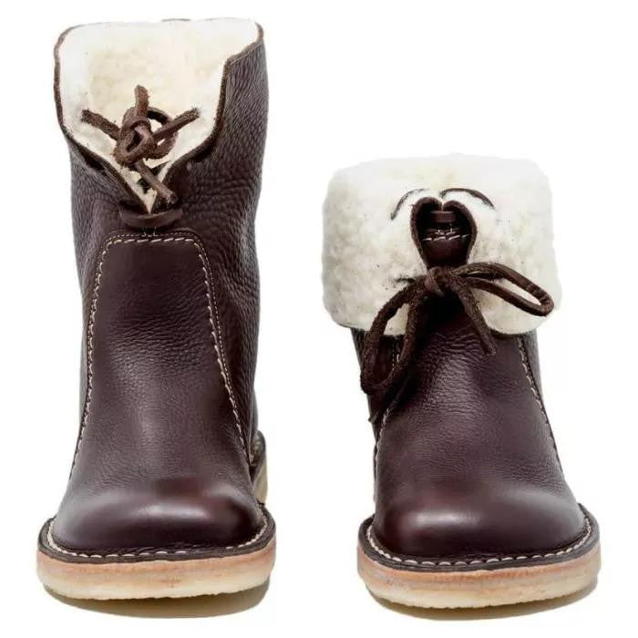 Anna - Damen Lederstiefel mit Fellfutter