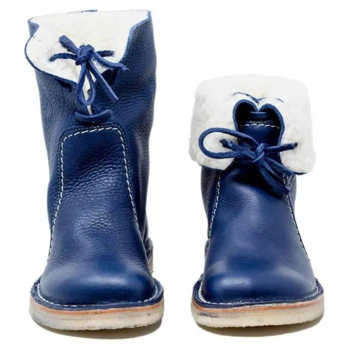 Anna - Damen Lederstiefel mit Fellfutter