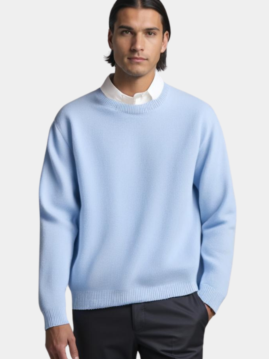 Jonas - Herren Strickpullover mit Rundhalsausschnitt