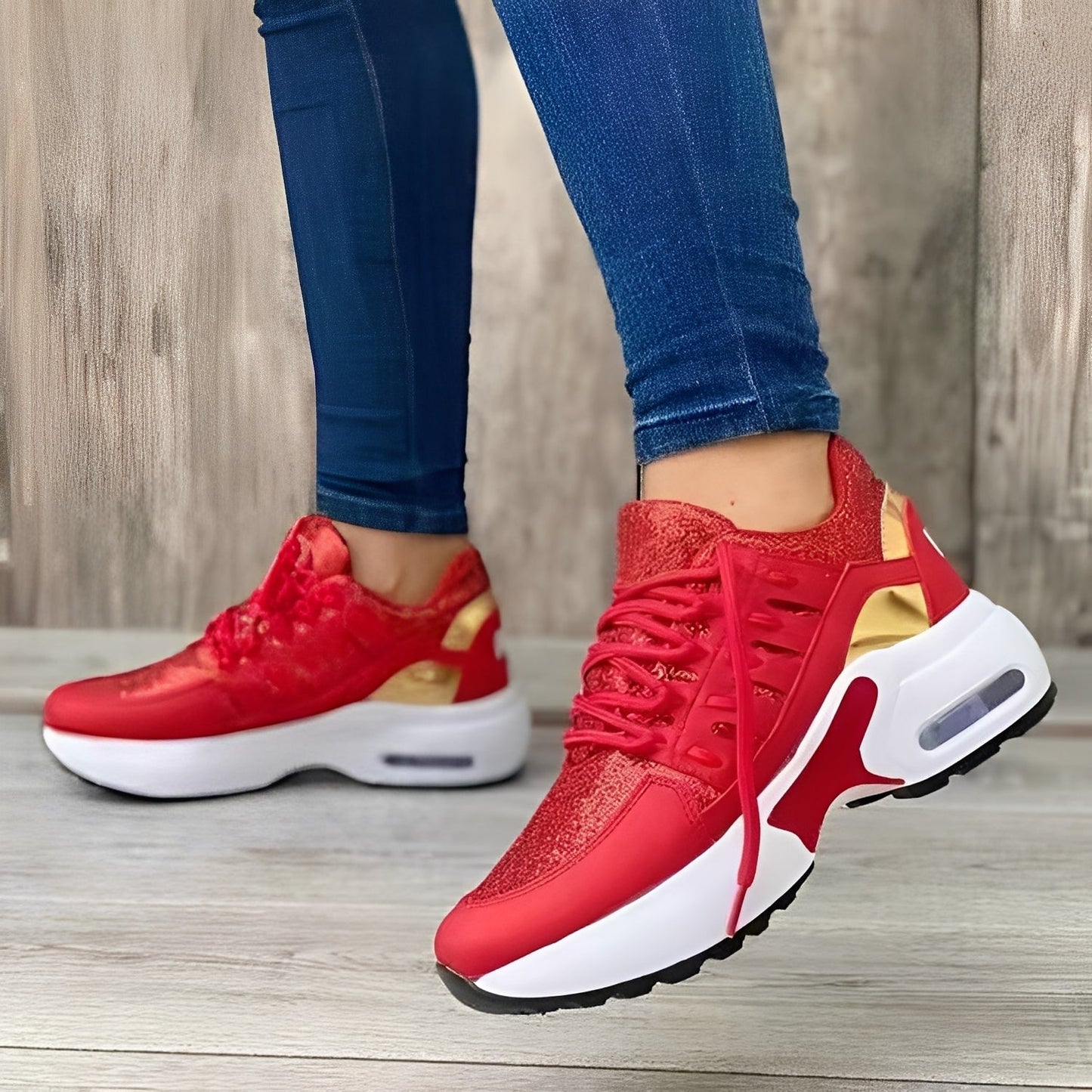 Selina - Damen Sneaker mit Plateau-Sohle