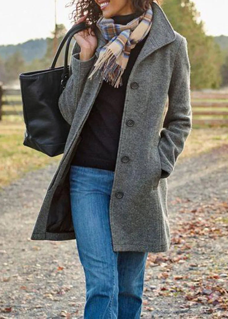 Sofia - Wollmantel für Damen mit elegantem und vielseitigem Design