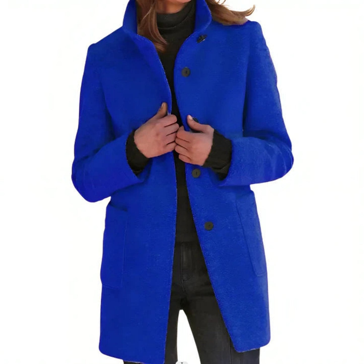 Mara – Eleganter Damenmantel aus Kaschmir mit hohem Kragen – Herbst Winter 2025