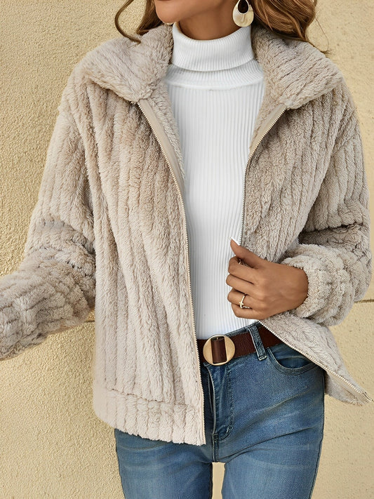 Elina – Winterjacke aus Teddyfell