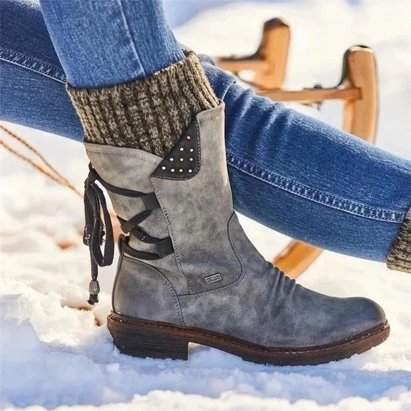 Damen Winterstiefel aus Wildleder