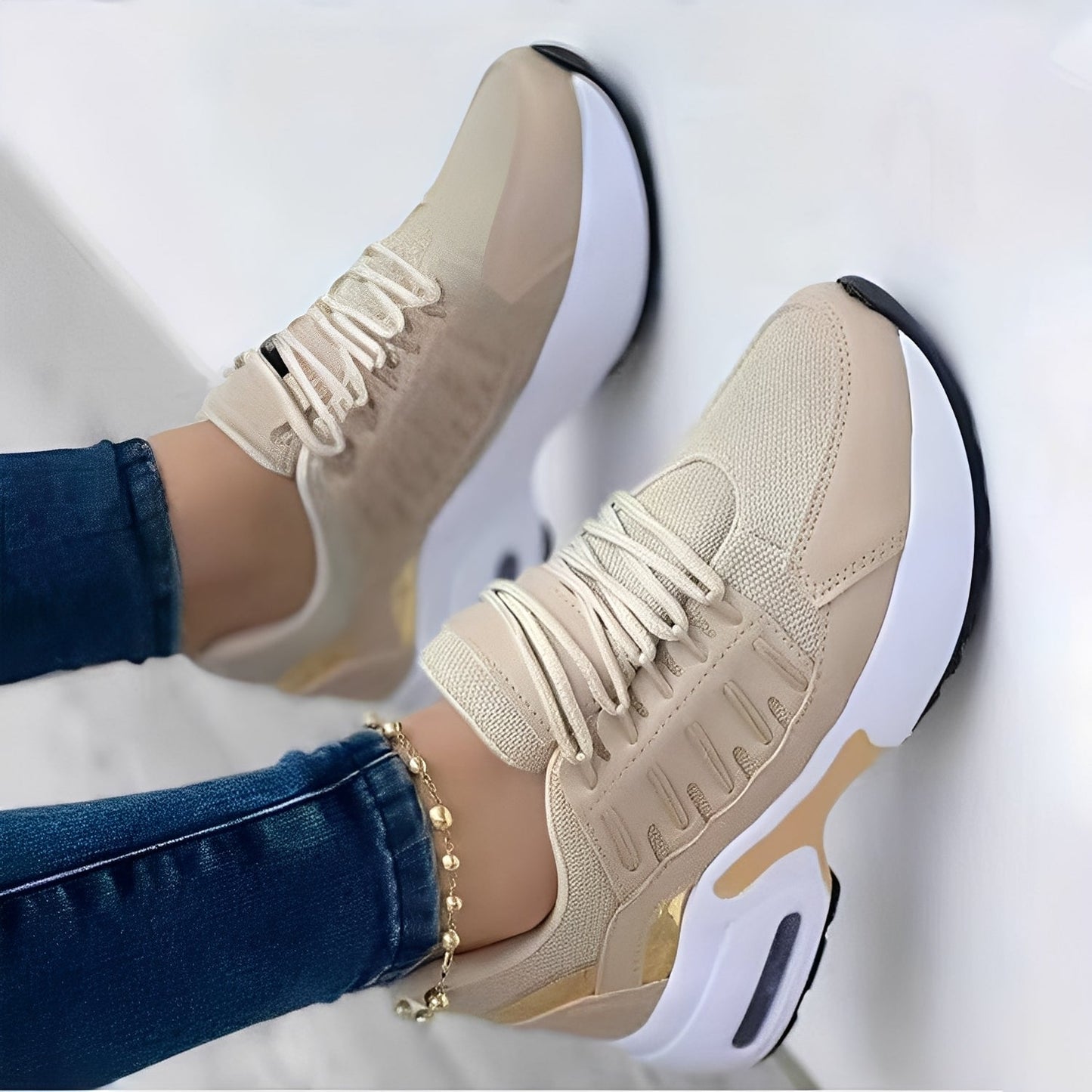 Selina - Damen Sneaker mit Plateau-Sohle