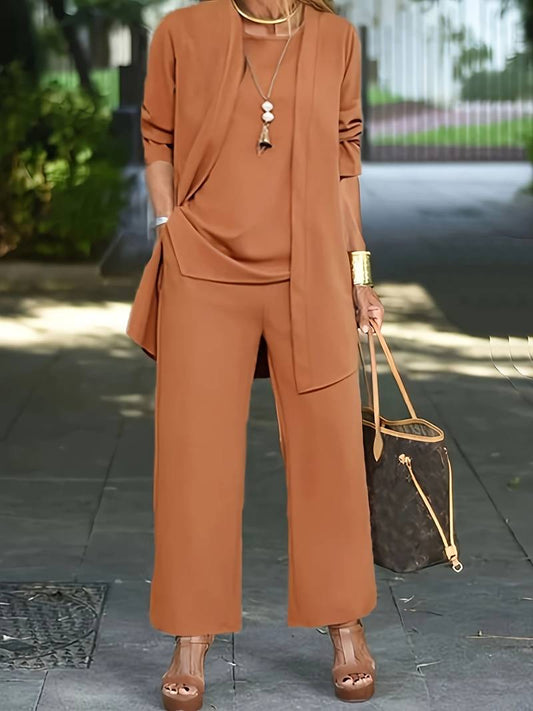 Valeria - Damen Zweiteiler Set mit weiter Hose