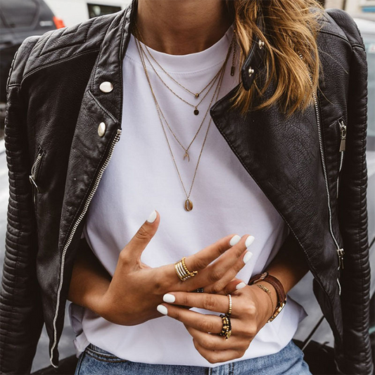 Lea – Damen Lederjacke mit Stehkragen und Reißverschluss