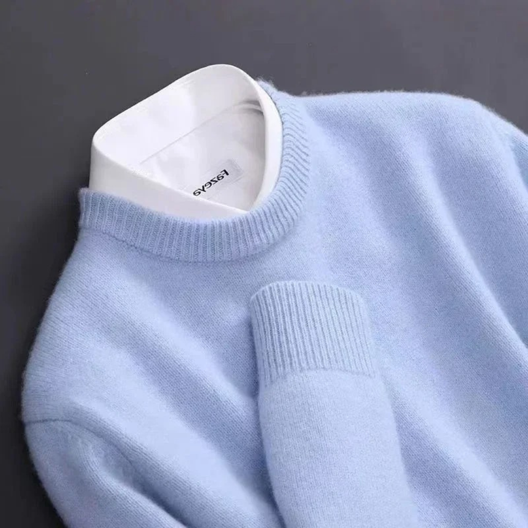 Jonas - Herren Strickpullover mit Rundhalsausschnitt