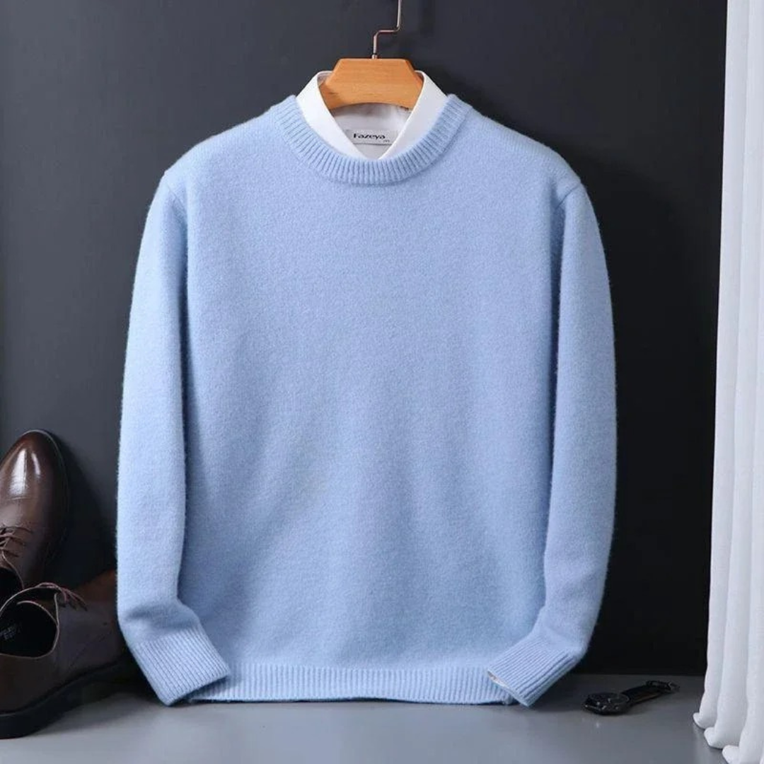 Jonas - Herren Strickpullover mit Rundhalsausschnitt