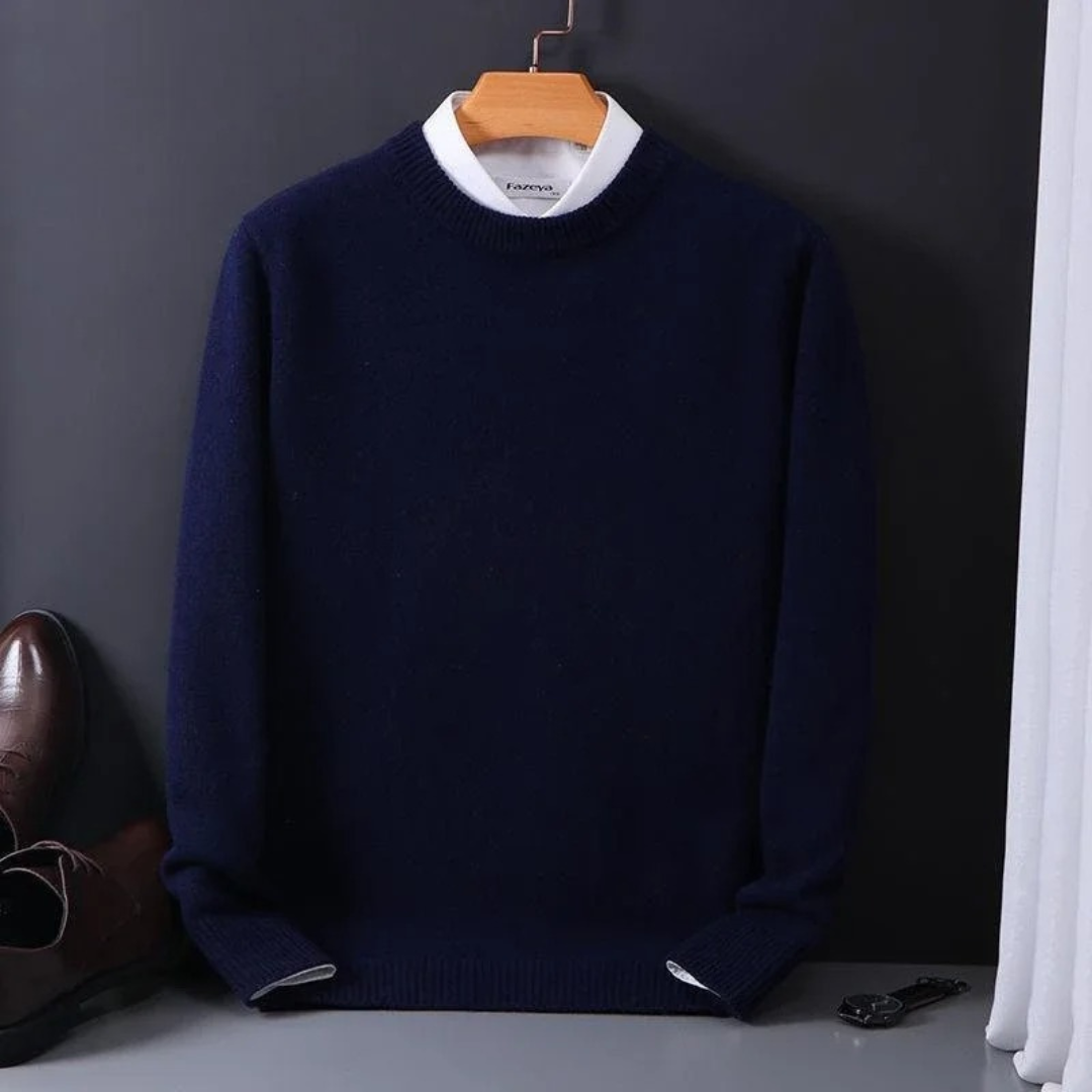 Jonas - Herren Strickpullover mit Rundhalsausschnitt