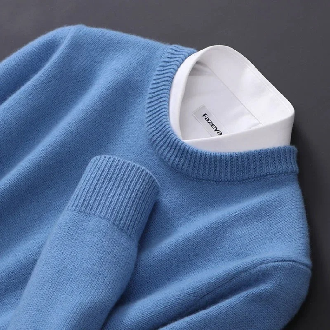Jonas - Herren Strickpullover mit Rundhalsausschnitt