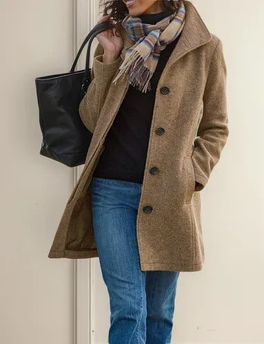 Sofia - Wollmantel für Damen mit elegantem und vielseitigem Design