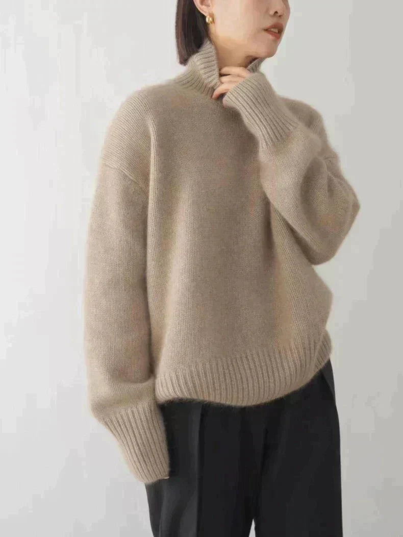 Hanna - Damen Rollkragenpullover mit lockerer Passform
