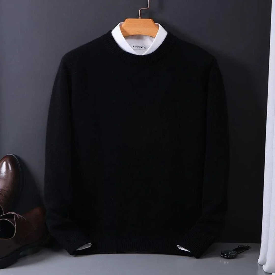 Jonas - Herren Strickpullover mit Rundhalsausschnitt