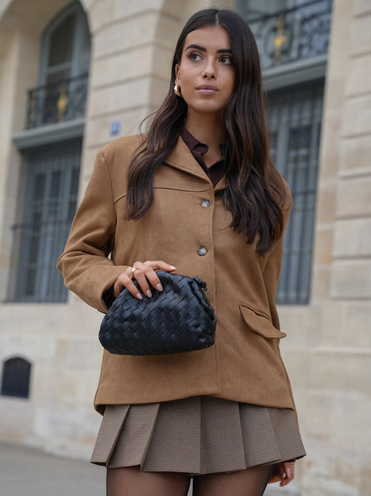Clara – Damen Jacke aus Wildlederoptik