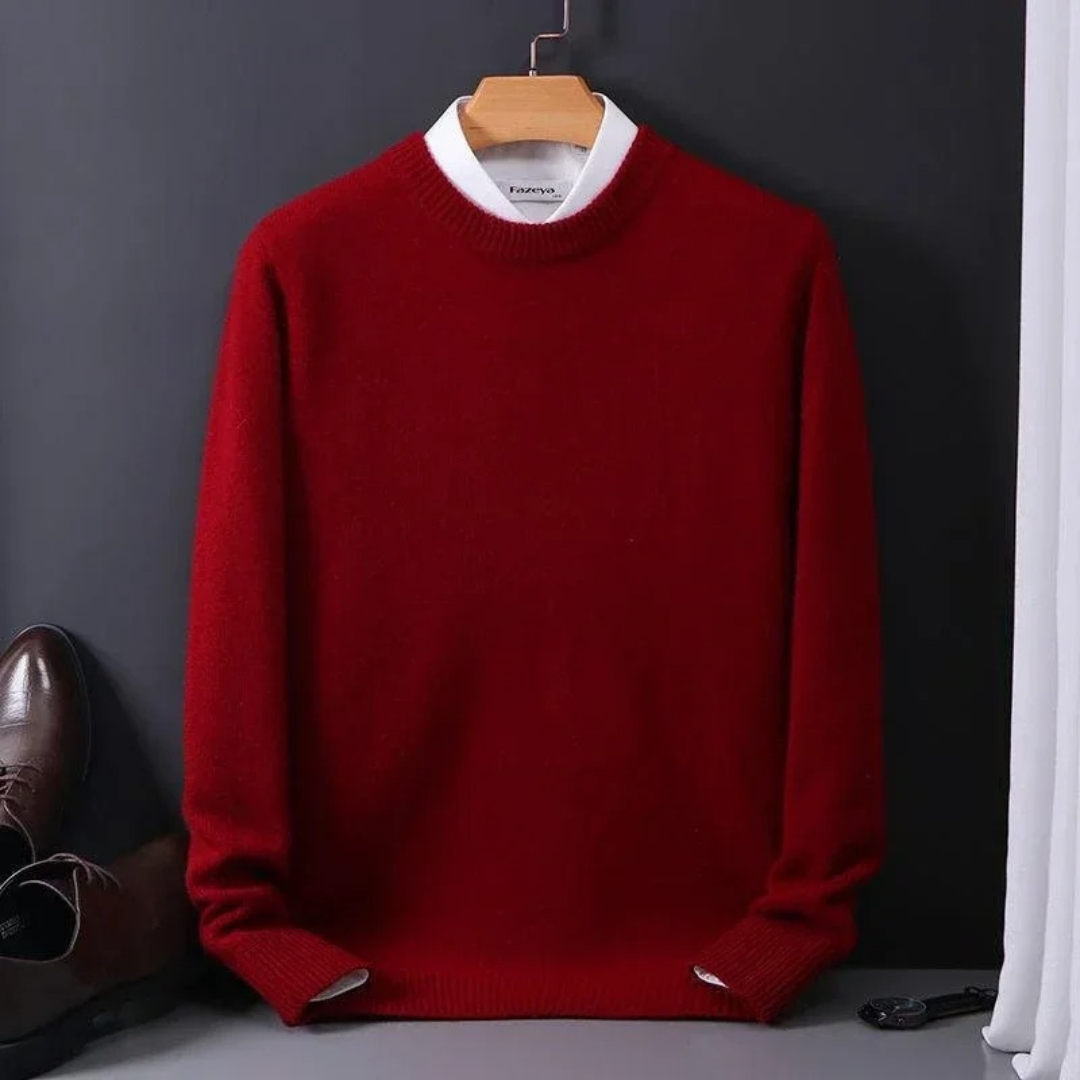 Jonas - Herren Strickpullover mit Rundhalsausschnitt