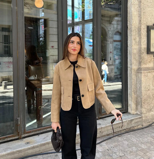 Mona - Damen Kurzjacke mit Knöpfen