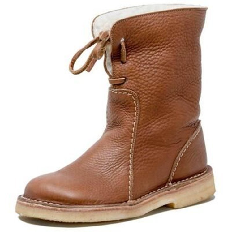 Anna - Damen Lederstiefel mit Fellfutter
