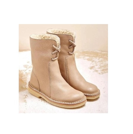 Anna - Damen Lederstiefel mit Fellfutter