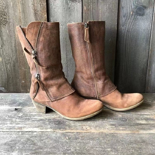 Dakota – Damen Stiefel mit Doppelreißverschluss