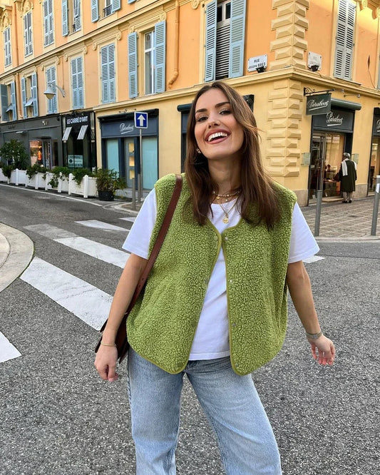 Isabelle - Fleece Weste Damen Streetwear