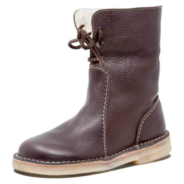 Anna - Damen Lederstiefel mit Fellfutter