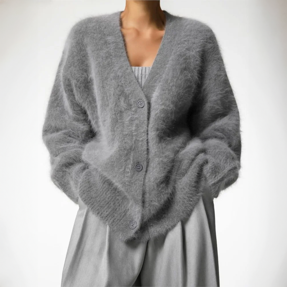 Mara – Kaschmir-Cardigan für Damen mit V-Ausschnitt
