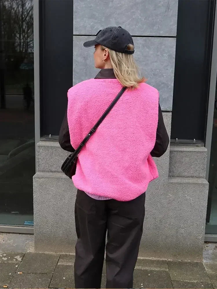 Isabelle - Fleece Weste Damen Streetwear