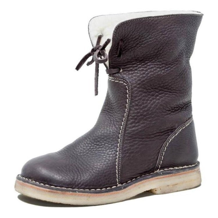 Anna - Damen Lederstiefel mit Fellfutter