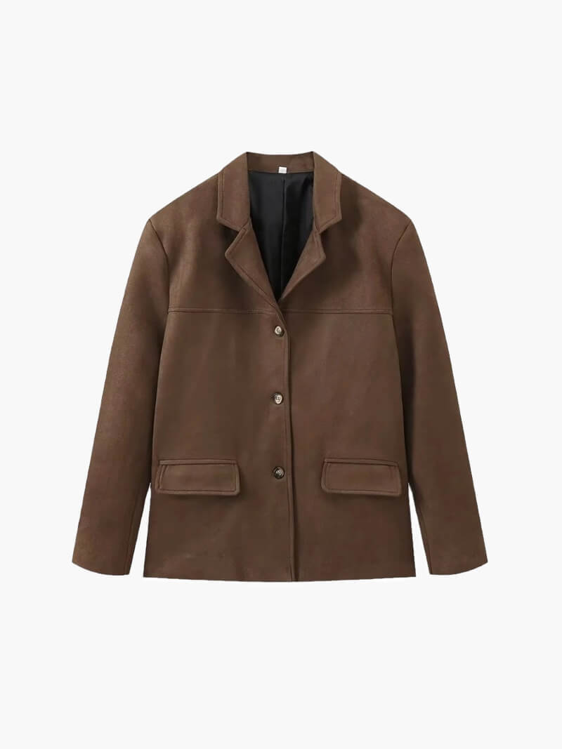 Clara – Damen Jacke aus Wildlederoptik