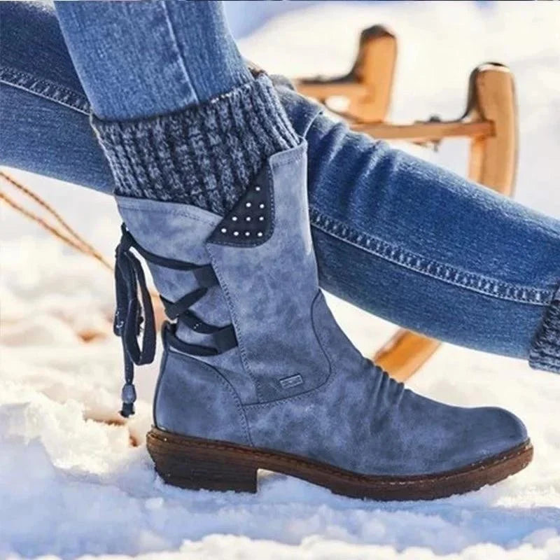 Damen Winterstiefel aus Wildleder