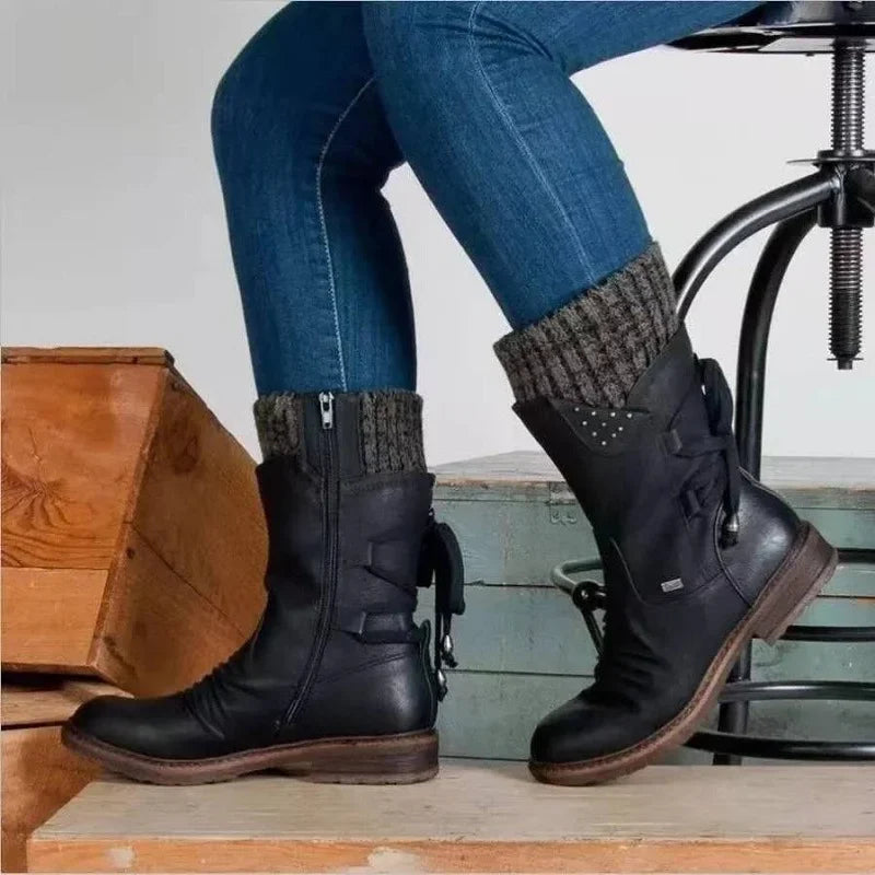 Damen Winterstiefel aus Wildleder