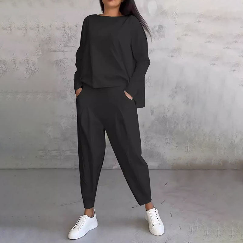 Liora - Damen Zweiteiler mit Langarmshirt und Hose