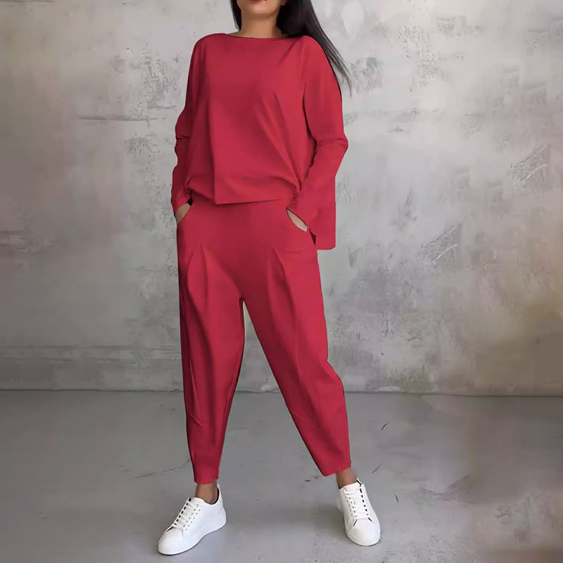 Liora - Damen Zweiteiler mit Langarmshirt und Hose